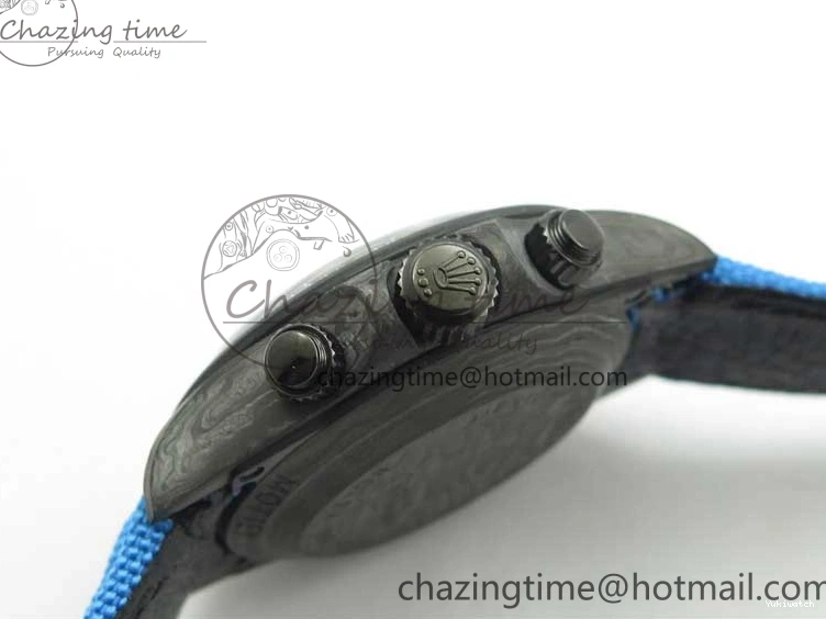 Edition Dial Daytona DIW Strap Blue Carbon A4130 Light Blue OMF Best Light Nylon on 1123